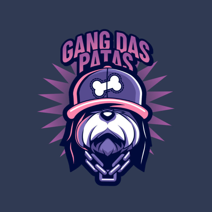 Clothing Brand Logo Maker Featuring a Dog Wearing Streetwear