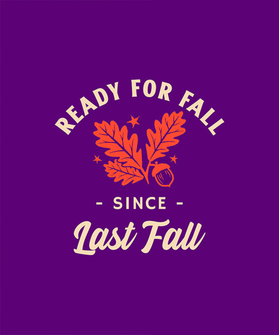 T-Shirt Design Maker Featuring Autumn-Themed Graphics