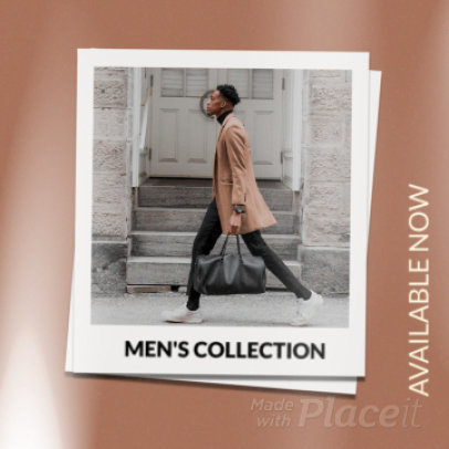 Instagram Post Video Template for a Men's Apparel Collection Ad