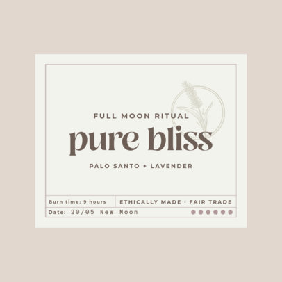 Logo Maker for a Handmade Candles Brand With a Label Layout
