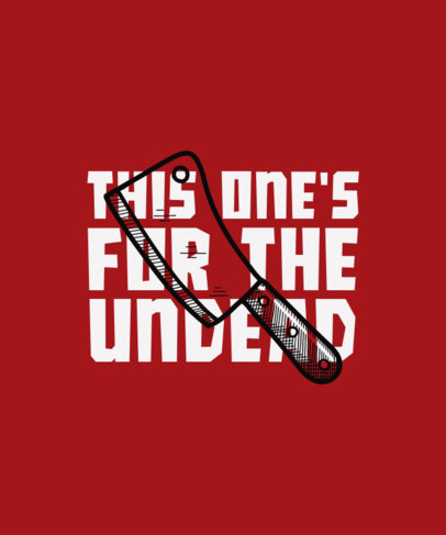 Halloween-Themed T-Shirt Design Template Featuring a Quote