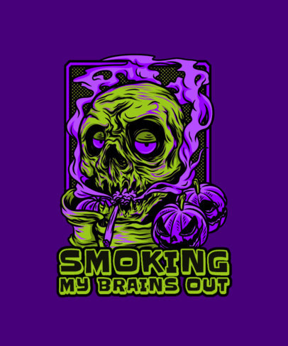 Halloween T-Shirt Design Maker Featuring Horror Characters 