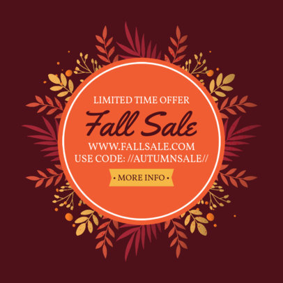 Illustrated Ad Banner Creator for a Fall Sale