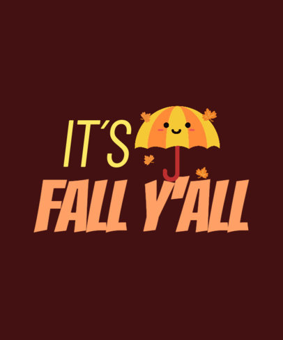 Cute T-Shirt Design Generator with a Fall Theme 3995g