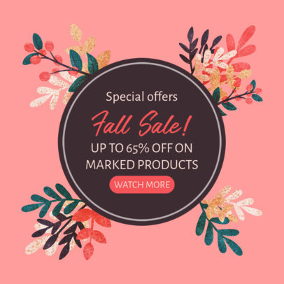 Ad Banner Maker to Announce a Special Autumn Sale