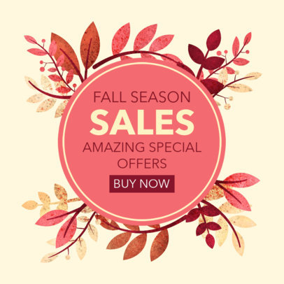 Ad Banner Creator to Announce a Fall Season Sale