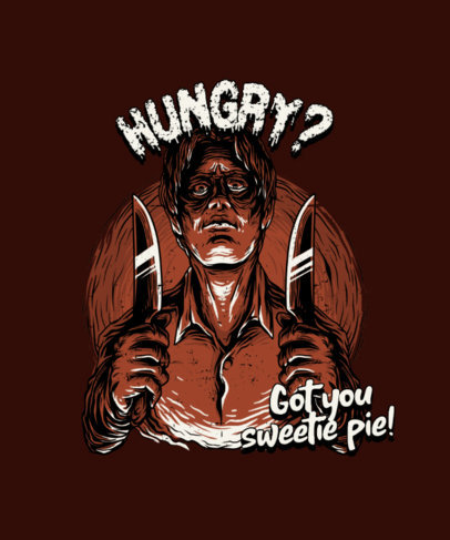 Horror T-Shirt Design Generator with a Vintage Killer Graphic