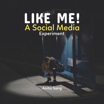 Book Cover Maker - Simple Text Above and Name Below