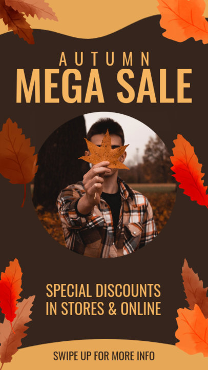 Instagram Story Design Generator for a Big Autumn Sale  