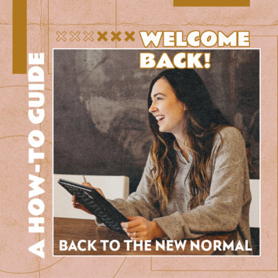 Facebook Post Design Maker With Tips for Coming Back to Normal 2464g-4031