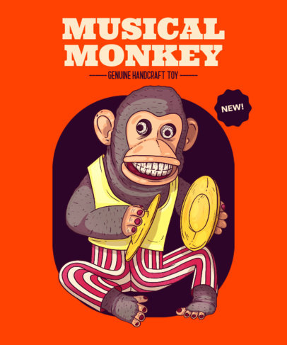 T-Shirt Design Maker Featuring Illustrated Creepy Vintage Toys