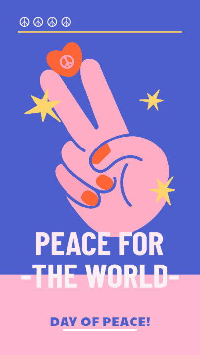 Instagram Story Generator Celebrating World Peace Day