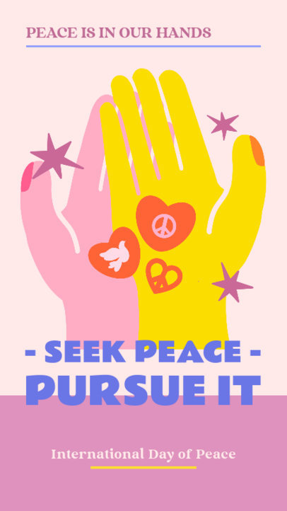 Instagram Story Creator with a Quote for International Day of Peace
