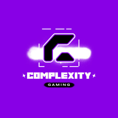 Gaming Logo Maker Inspired by Cyberpunk with a Spray Paint Stain 4372e