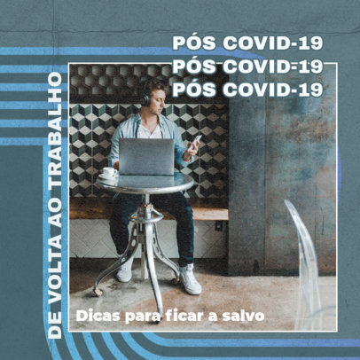 Facebook Post Design Maker With Post-Pandemic Work Tips and a Bold Layout 2464i-4031