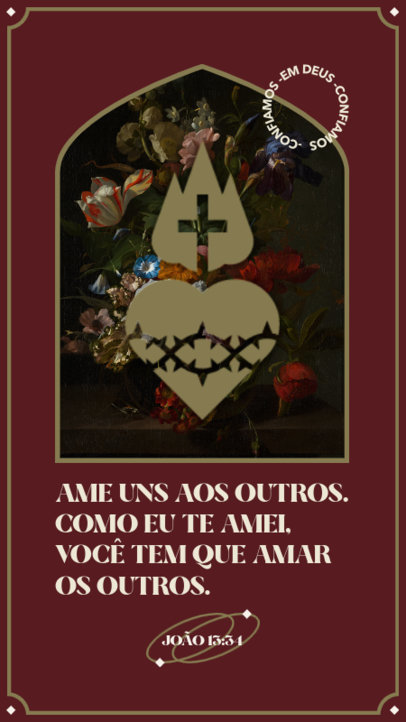 Instagram Story Design Template Featuring a Christian Quote