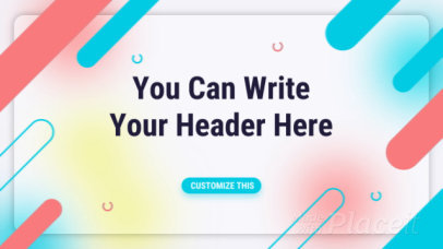 Slideshow Video Creator Featuring Colorful Shapes and Color Gradients