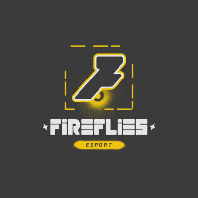 Cyberpunk-Themed Logo Template for an eSports Team 4372d