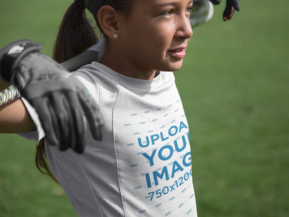 Custom Softball Jerseys - Teenager Batter Listening to the Coach a16812