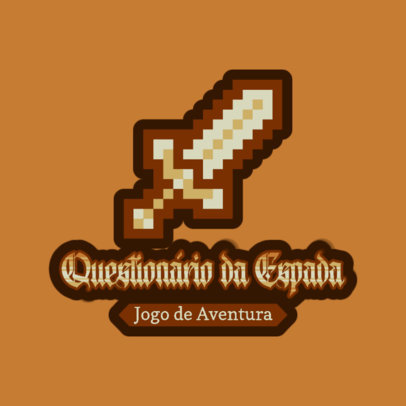 Logo Maker for a Brazilian Adventure Game with an 8-Bit Graphic
