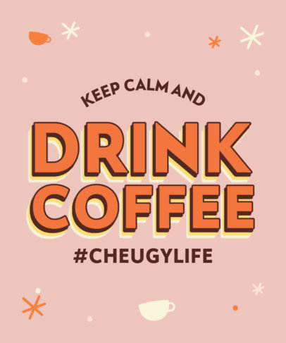 T-Shirt Design Generator Featuring a Sparkling Cheugy Quote