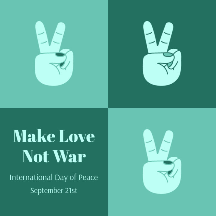 Placeit - Instagram Post Maker for a Quote About World Peace Day