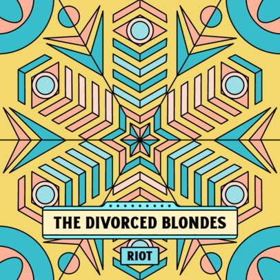 Album Cover Creator with a Mesmerizing Background  4025b