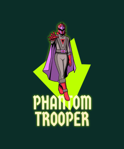 Cool T-Shirt Design Creator Inspired by the Super Sentai Heroes 4621B