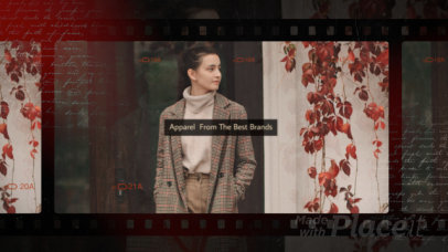 Slideshow Video Template Featuring a Fashion Theme and a Vintage Film Aesthetic