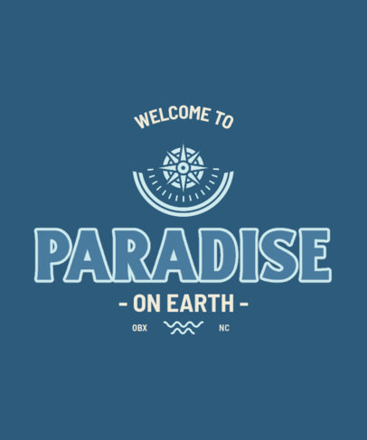 T-Shirt Design Generator Featuring an Outer Banks-Inspired Graphic 3910l 4056f