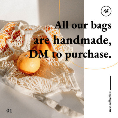 Post Design Template to Promote Artisanal Products on an Instagram Carousel 4325-el1
