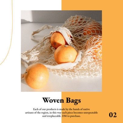 Instagram Post Design Generator to Showcase Handcrafted Products on a Carousel 4326-el1