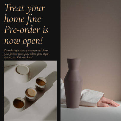 Instagram Post Design Template to Promote Handcraft Products Dropshipping 4339-el1