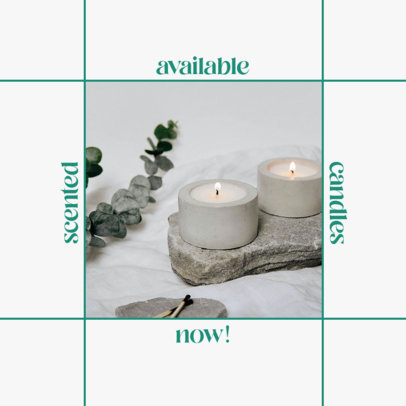 Instagram Post Template for a Handmade Candles Business