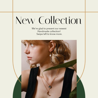 Instagram Post Design Template for a Handmade Jewelry Brand