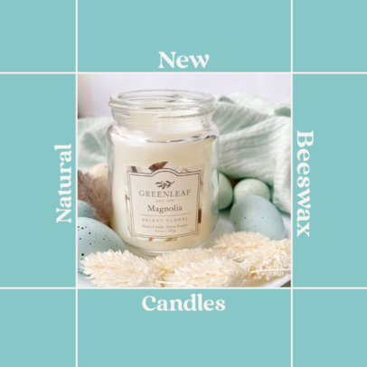 Instagram Post Generator for an Organic Candles Brand