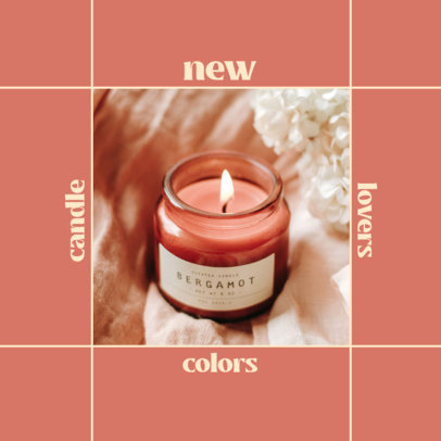Simple Instagram Post Maker for an Organic Scented Candles Brand