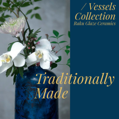 Instagram Post Maker to Promote a Vessels Collection 4337a-el1