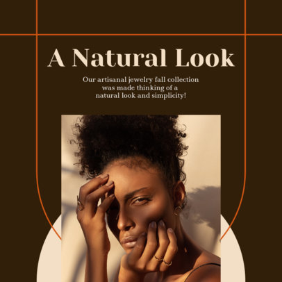 Instagram Post Design Template  to Promote Artisanal Jewelry 