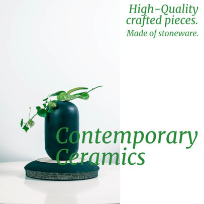Instagram Post Maker Promoting High Quality Ceramic Items 4337e-el1