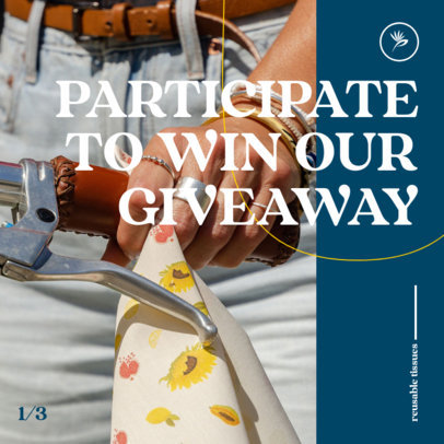 Instagram Post Design Template Featuring Handcrafted Products and a Carousel Layout