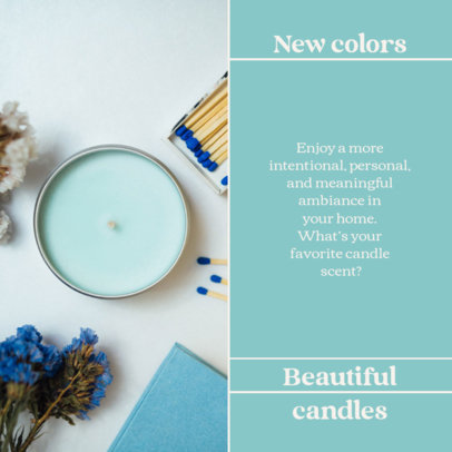 Instagram Post Template for Natural Scented Candles BrandsInstagram Post Template for Natural Scented Candles Brands