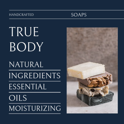 Instagram Post Creator for a Handcrafted Soap Benefits Ad 4334c-el1