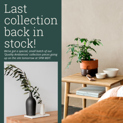 Instagram Post Template for a Carrousel to Showcase Home Decor Items