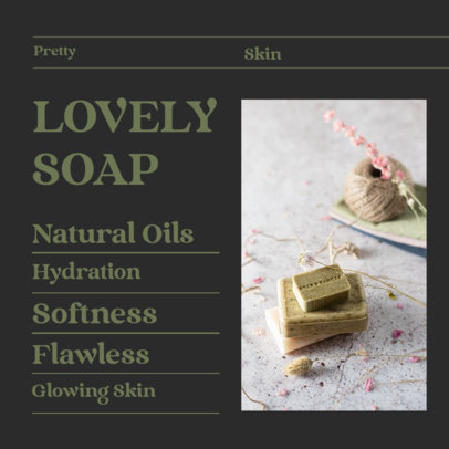 Instagram Post Maker for a Skin-Friendly Organic Soap 4334f-el1