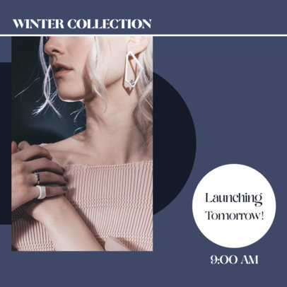 Instagram Post Design Creator Featuring Text and Pictures of Jewelry