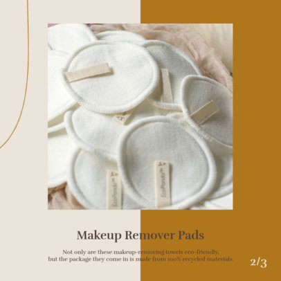 Beauty-Themed Instagram Post Design Template Featuring Handcrafted Products 4326a-el1