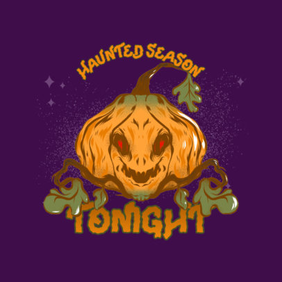 Gaming Logo Template Featuring Spooky Halloween Characters