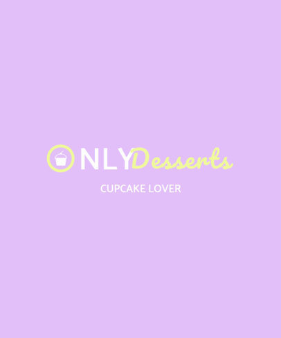 T-Shirt Design Generator for Dessert Foodies Featuring an OnlyFans-Inspired Graphic