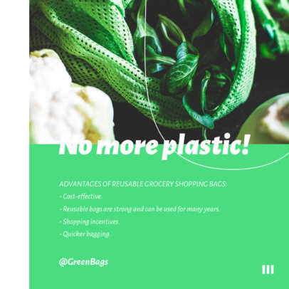 Instagram Post Design Maker Featuring Eco-Friendly Handcrafted Products 4327c-el1